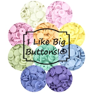 100 Sets KAM Plastic Snaps Starter Pack: 10 Colors, Size 20, Glossy, No Sew Snap Buttons - T5 KAM®