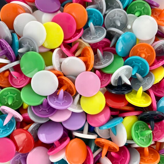 KAM Snaps LONG PRONG Mixed Bag 100 Kam Snaps/Plastic Snaps Etsy