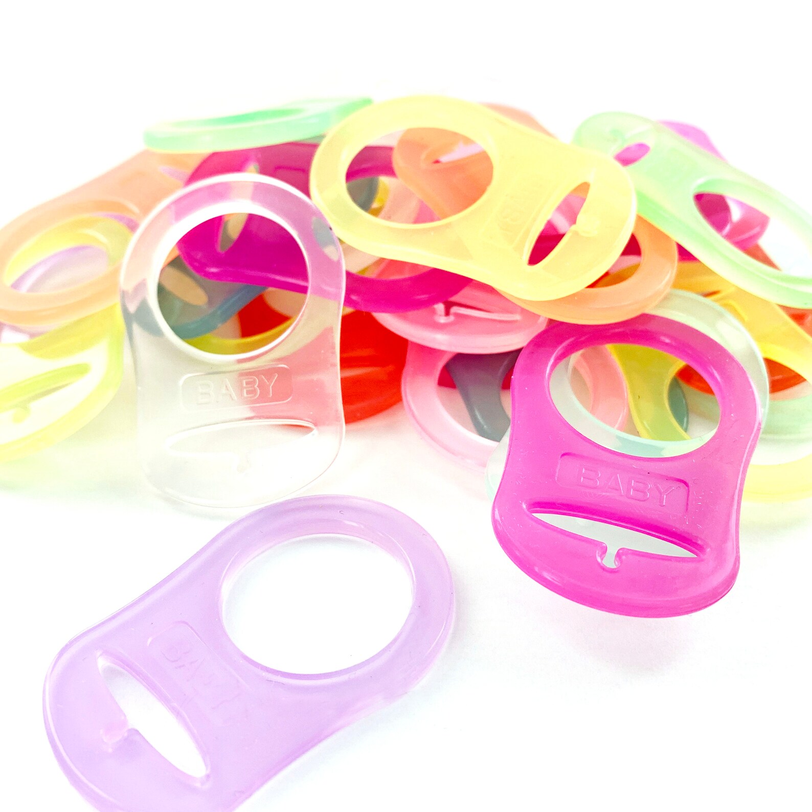 MAM Rings Pacifier Adapters 100 Piece RANDOM Mix MAM Rings Etsy