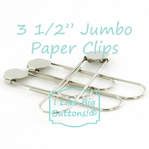25 Count 4 100mm Jumbo Extra Large Paper Clips silver Metal 
