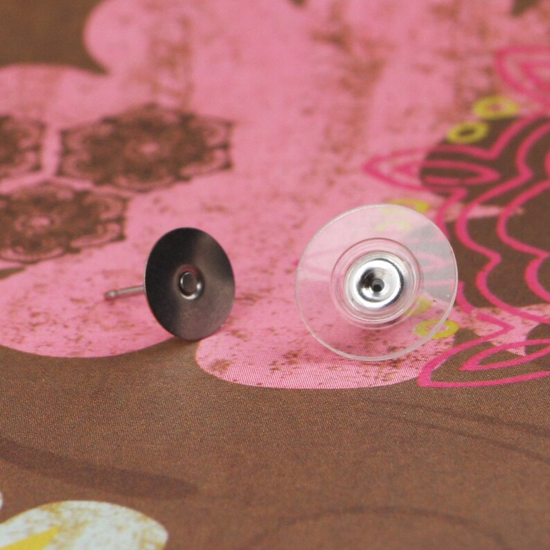 Earring Posts/backs 48 8mm Stainless Steel Earring Etsy