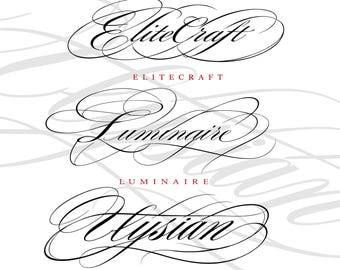 Custom Chicano Script Tattoo Design | Personalized Name Tattoo | Fine Line Calligraphy | Spencerian Lettering | Tattoo Stencil PNG