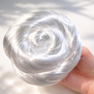 Liquid Glass Clear Slime | Crystal Clear Water Putty | ASMR Bubble Pop Fidget | Thick Transparent Slime | ASMR Stress Relief Sensory Toy