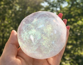 Aurora Crystal Taba Squishy | Zero Resistance Clear Galaxy Squishy | Clear Holographic Sensory Squeeze | Aesthetic Desk Pet Jelly Fidget Toy