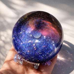 Holografisk Galaxy Vortex Squishy | Nollmotstånd Kosmisk Fidget | Smält Rymdnebula Stressboll | ASMR Leksak Taba Kosmisk Stresslindring