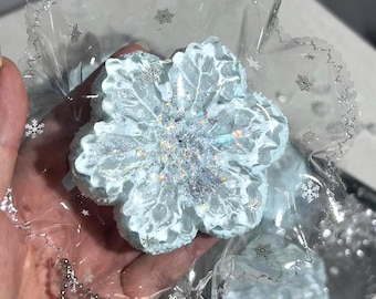 Copo de nieve mágico blando / Juguete antiestrés con textura de crema de mantequilla espesa / Decoración de escritorio kawaii hecha a mano / Alivio de la ansiedad / Lindo regalo para tu mejor amigo