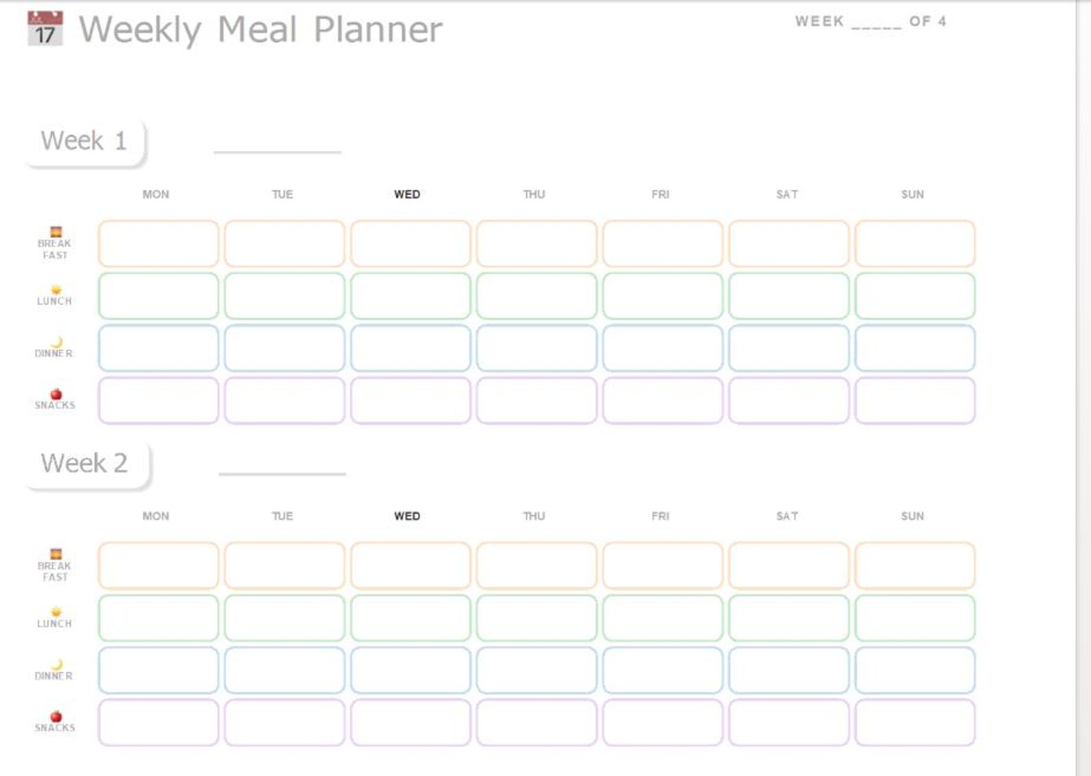 Meal Planning Bundle Printable - Etsy