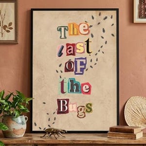 The Last of the Bugs Poster, Vintage Folk Music Wall Art (Framed or Unframed)