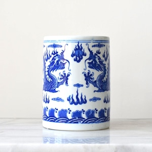 Blue and White Dragon Vase - Etsy - Page 4