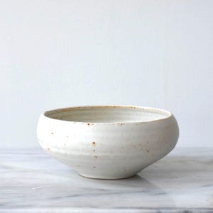 Vintage Signed Studio Pottery Bowl | Handmade Ceramic Bowl | Minimalist Stoneware Artisan Piece