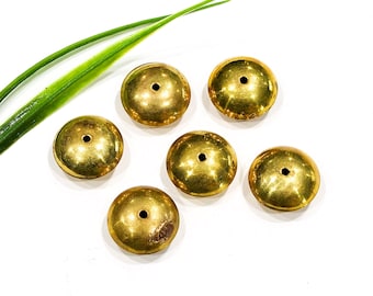 25 pcs Gold Metal Filigree Hollow Round Discs Craft Jewelry Findings 19mm 3//4/"