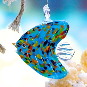 SUPPLY: Glass ART Fish Pendant Lampwork Fish Pendant Handcrafted Glass Jewelry Lamp Work