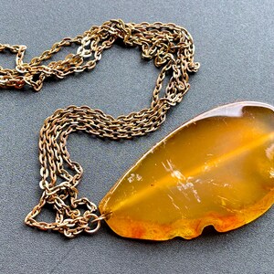 VINTAGE: Stone Tassel Pendant - Jewelry Making - Crafs