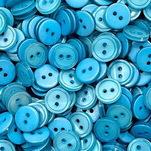 VINTAGE: 40pcs - Small Acrylic Buttons - Sewing, Quilting, Jewelry, Crafts