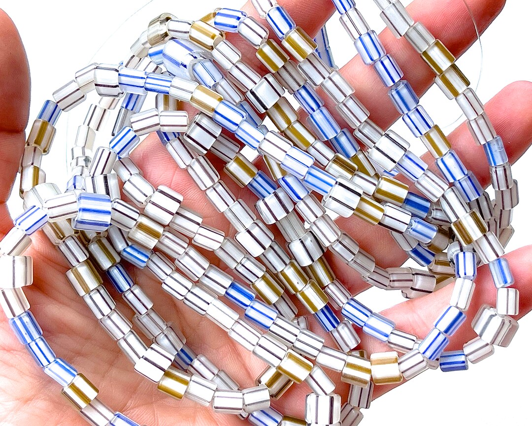 Venetian Cane Glass Beads Strand