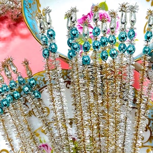 VINTAGE: 10 szt. - Koraliki Merkurego Chenille Stems - Wykałaczki - Korsarz, Wykałaczki do kwiatów, Kapelusznictwo, Rękodzieło, Pakowanie, Dekoracje świąteczne