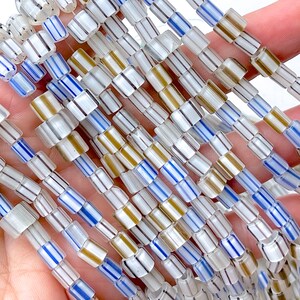 Venetian Cane Glass Beads Strand main image 1