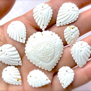 ANCIENNE : 10 perles en verre de lait blanc vieilli - fabrication de bijoux - trouvaille unique