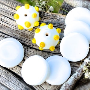 SUPPLY: 8pcs - Large Specialty Lamp-work Glass Beads - Centerpiece Beads - Colorful Beads