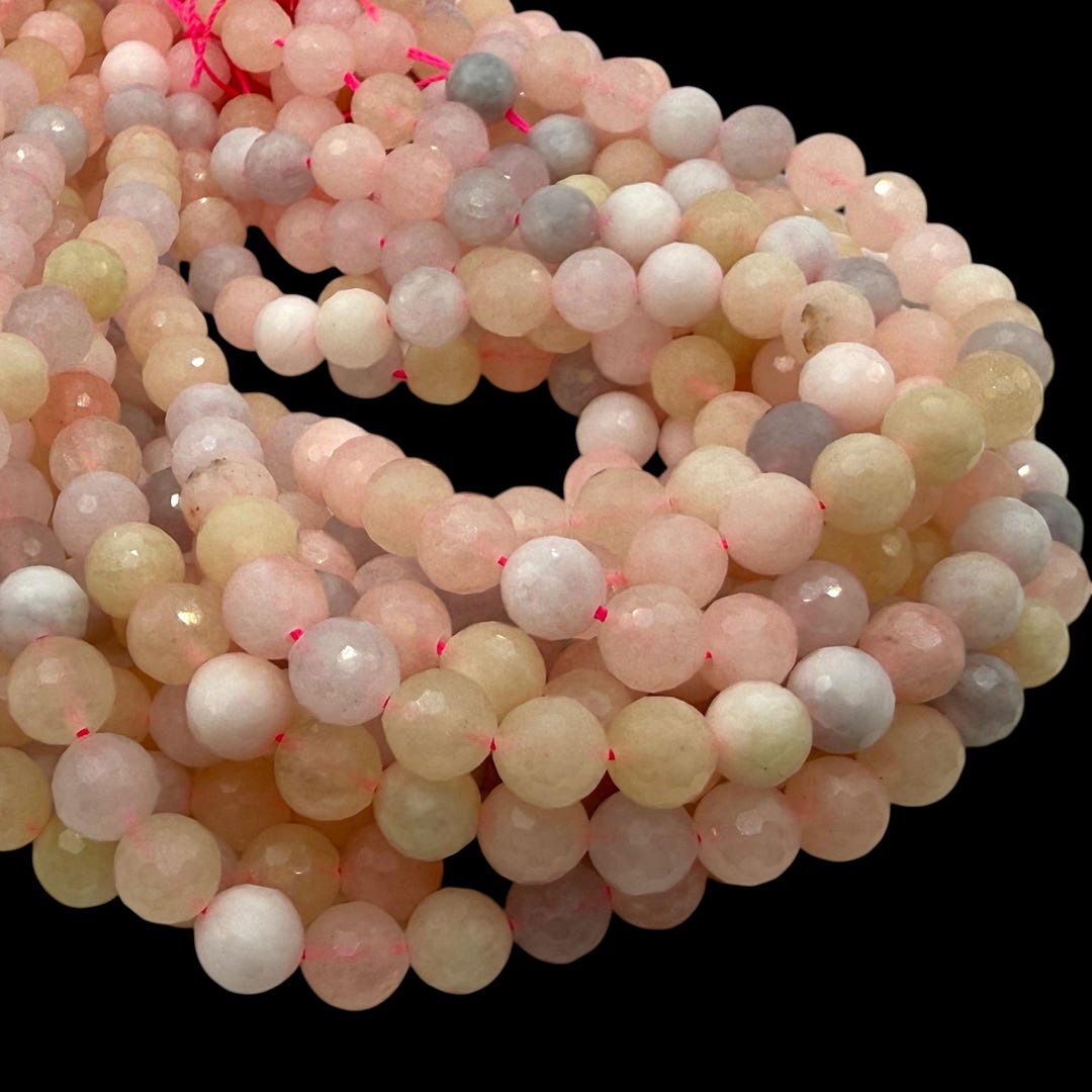 Translucent Beryl Pink Morganite Beads Madagascar - Natural Beryl Gemstone Semi ...