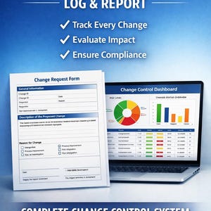 Change Control Template | ISO 9001 QMS Excel Dashboard, Word Form ...