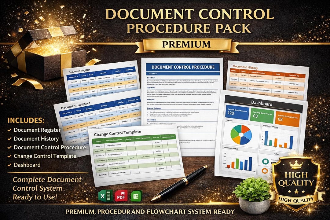 ISO 9001 Document Control System Toolkit (instant Download) - Etsy