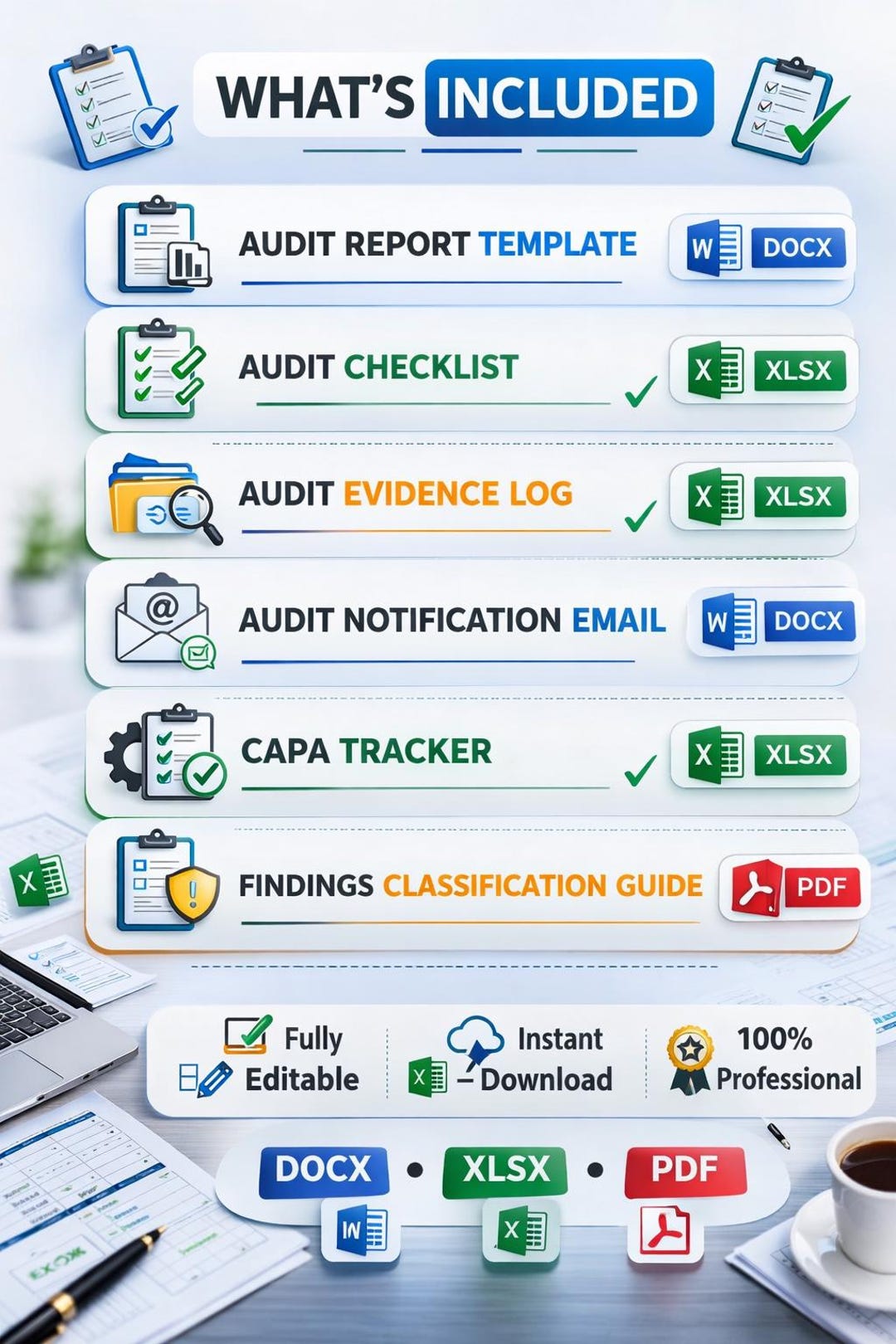 Audit Packet Audit Toolkit: Report, Checklist, CAPA Tracker (instant Download) - Etsy UK