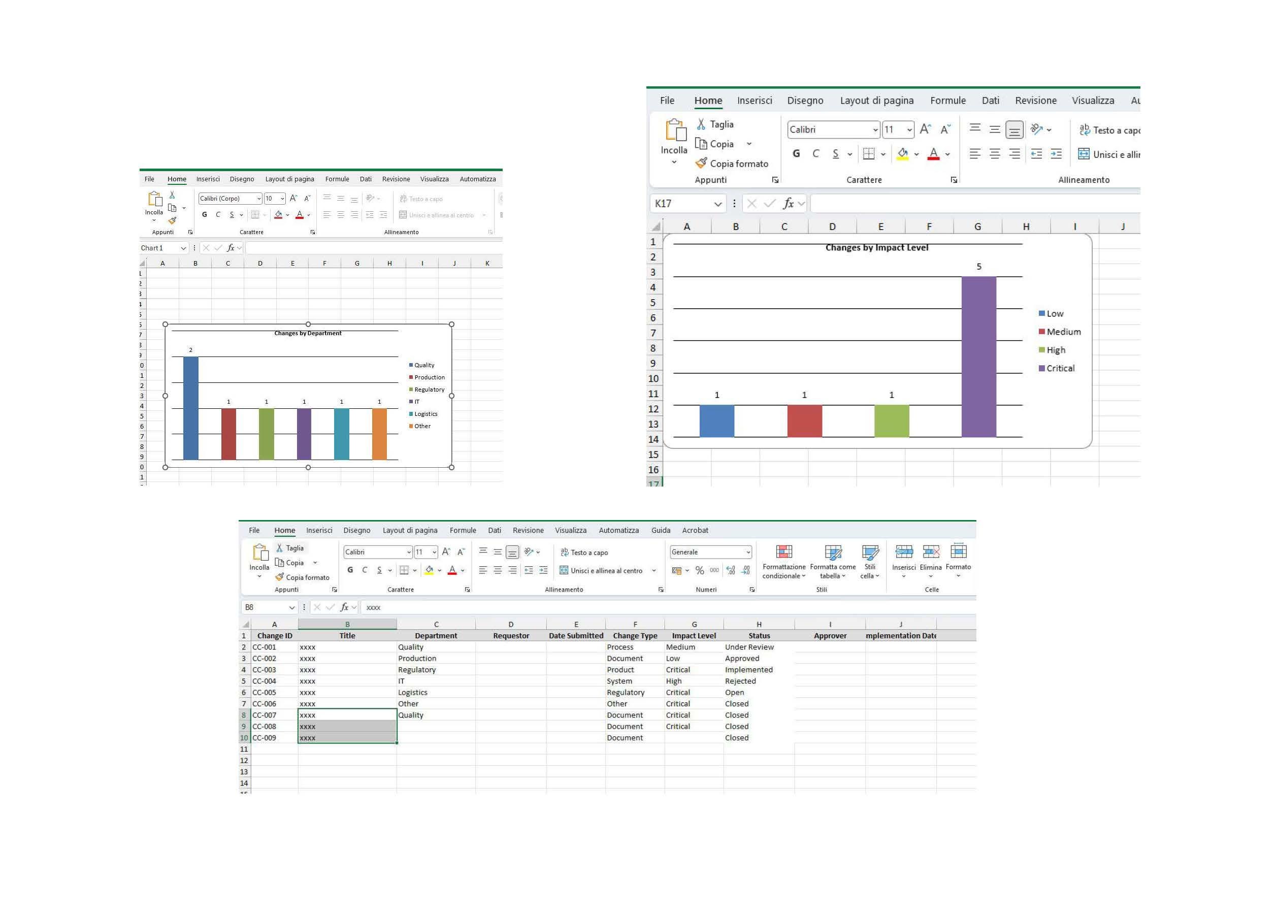 Iso Change Control Form Example Change Control Template | ISO 9001 QMS Excel Dashboard, Word Form ...