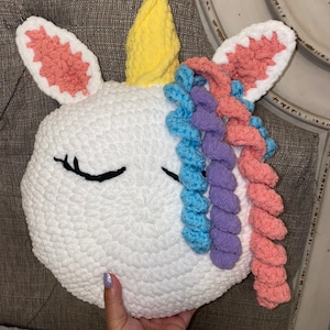 Unicorn Pillow Crochet Pattern