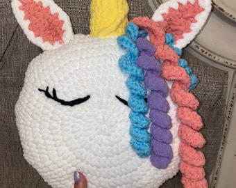 Unicorn Pillow Crochet Pattern