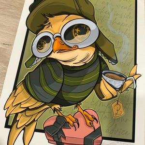 Nirvana In Utero Bird Print | Grunge Wall Art | 90s Rock Decor | Kurt Cobain Tribute Poster