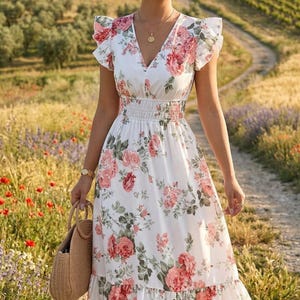 strapless open back dress Sheer-Bodice Tea-Length A-Line Party Dress CD0225 Navy / 2 main image 1