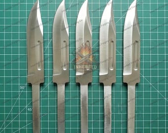 Custom Blank Knife Blades | Handmade DIY Knife Making Blanks | Custom Size Steel Blade Blanks | Full Tang Knife Blanks for Handle Projects