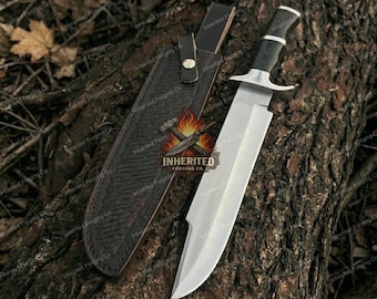 Handmade Predator Movie Replica Knife with Leather Sheath