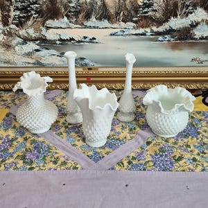 Fenton Milk Glass - Etsy Canada