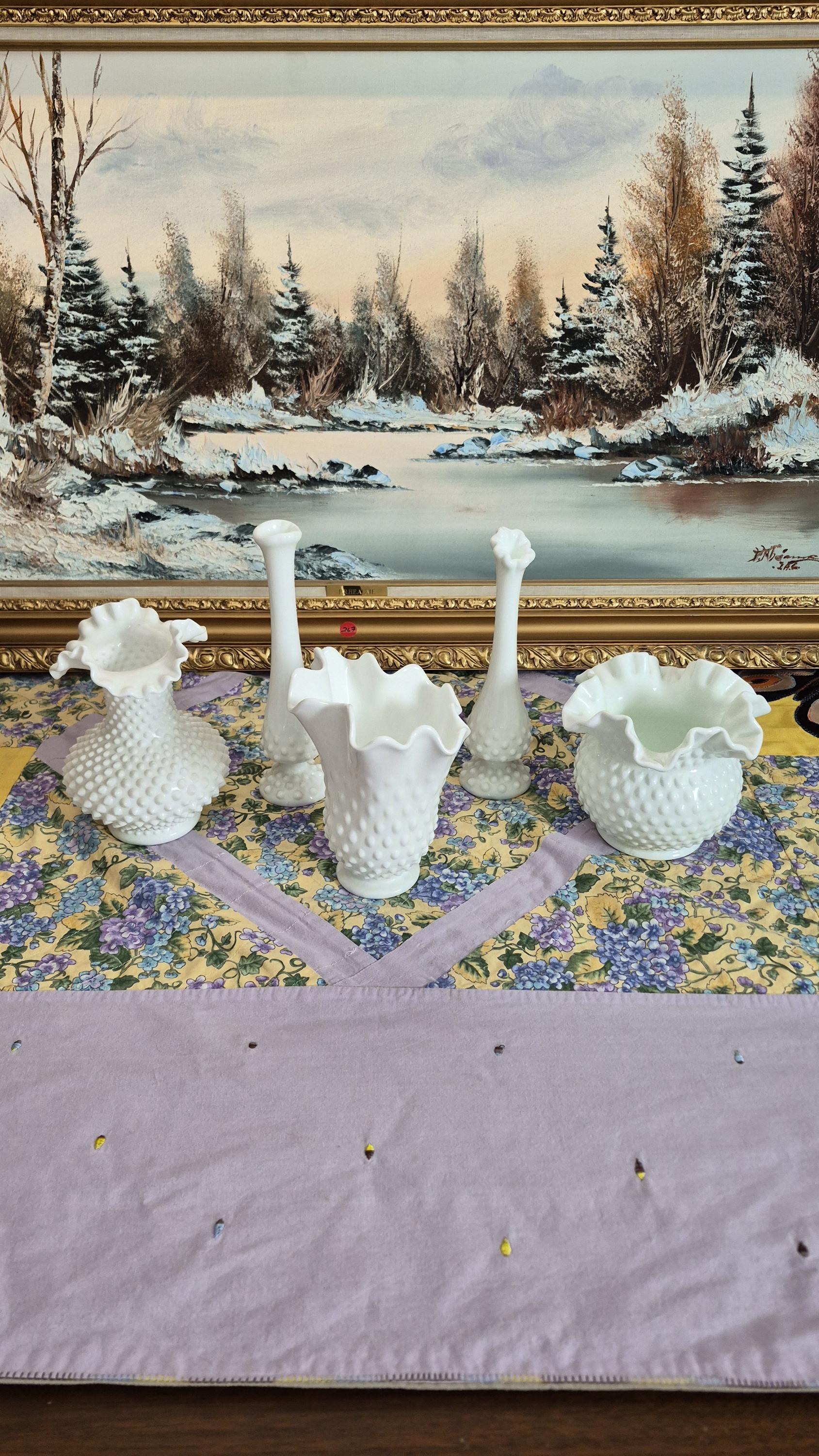 Fenton Milk Glass - Etsy Canada