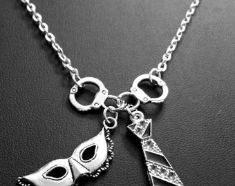 Mask/Tie/Handcuff Necklace