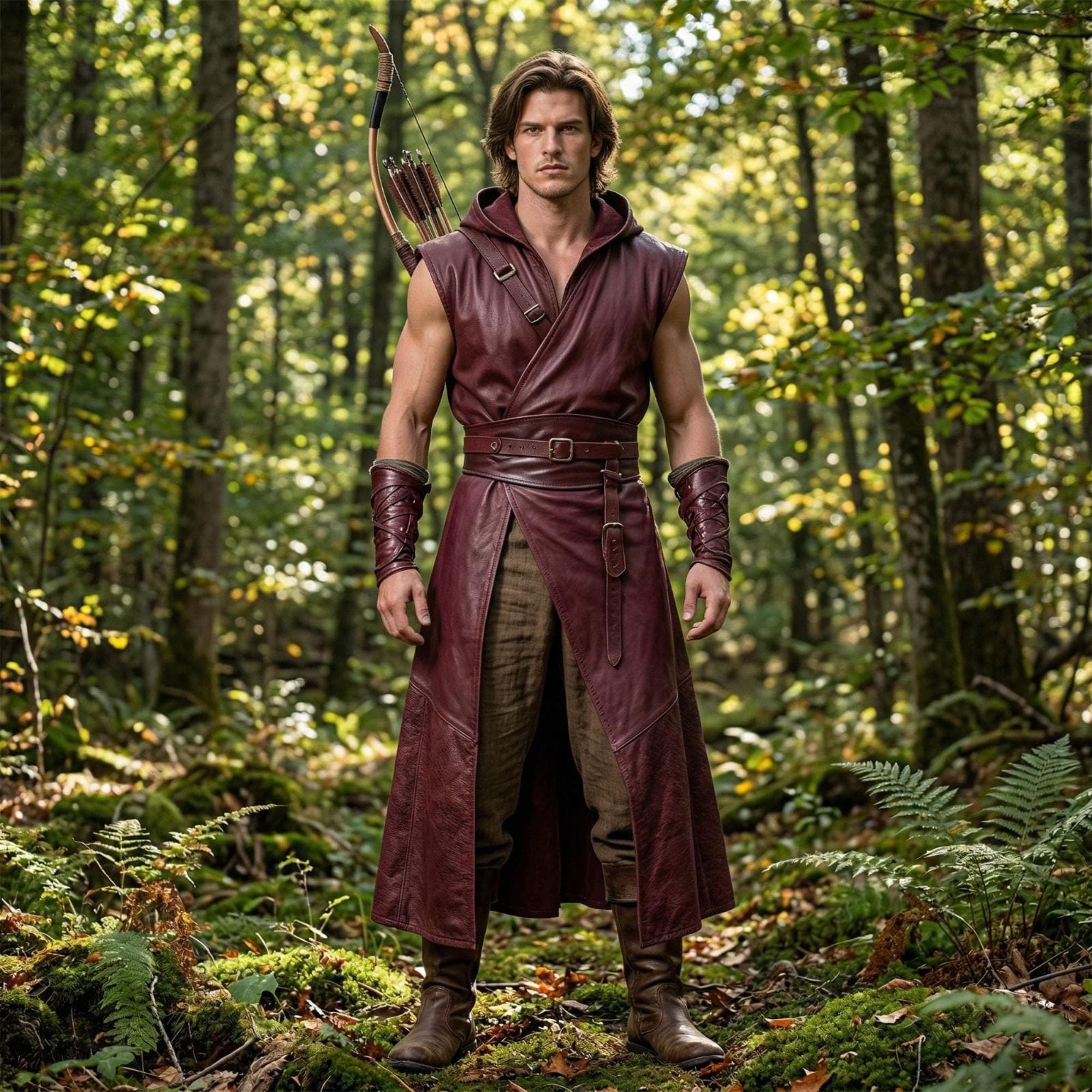 Renaissance Archer Cosplay Costume | Medieval Leather LARP Armor ...