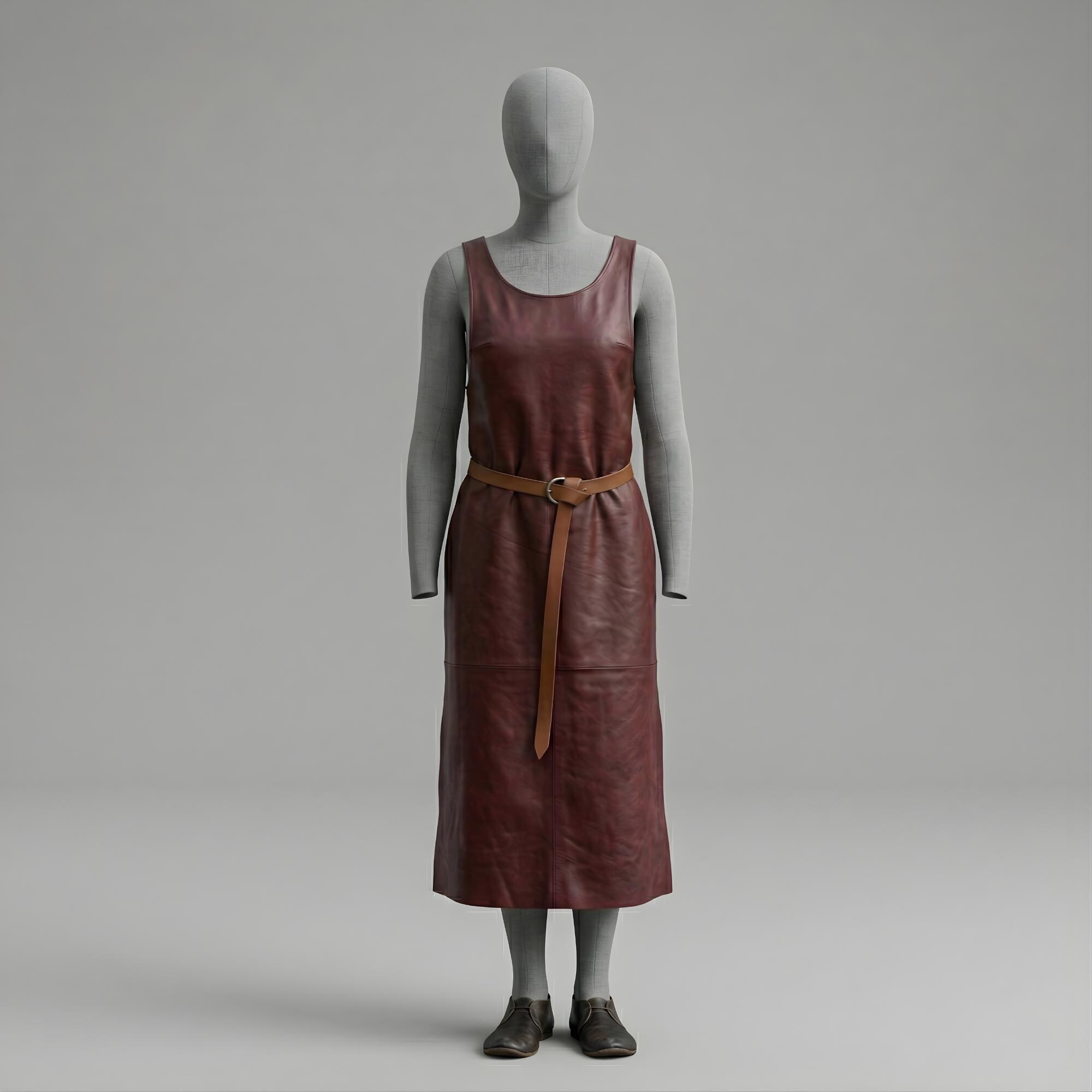 Women's Leather Apron Dress | Medieval Pinafore LARP Dress