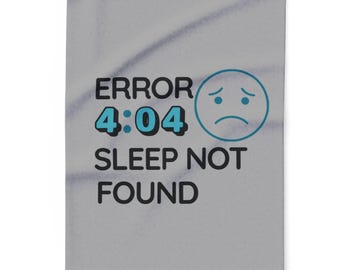 Error 4:04 Sleep Not Found Arctic Fleece Blanket | Insomnia Tech Graphic