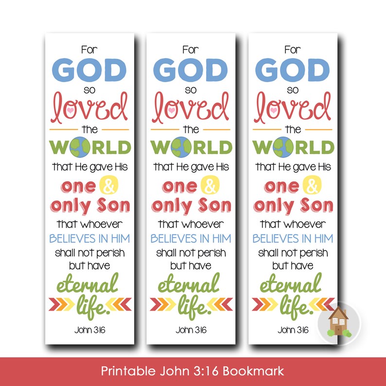 john 316 printable bookmark outreach scripture bible verse etsy