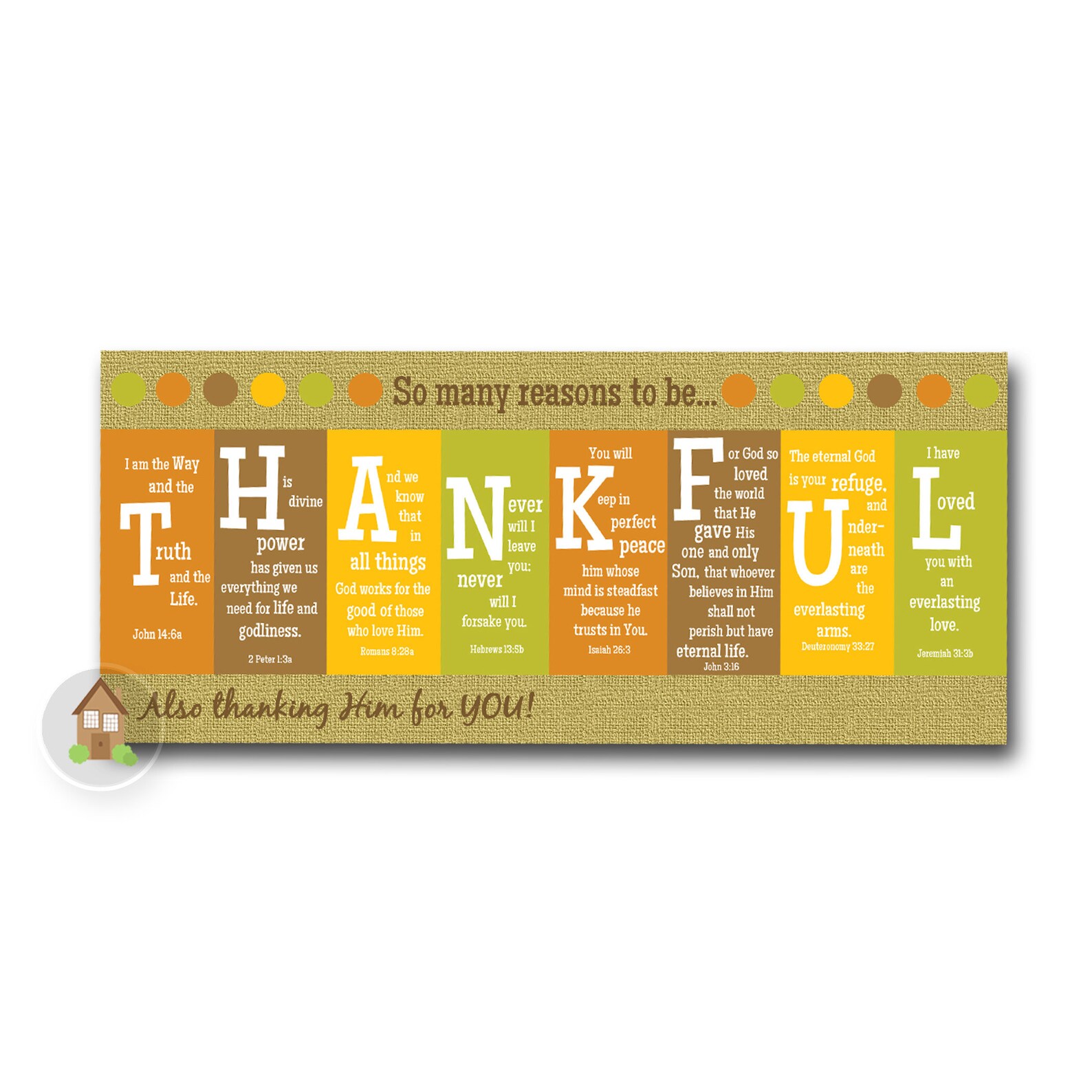 Christian Thanksgiving Card so Many Reasons to Be THANKFUL Etsy