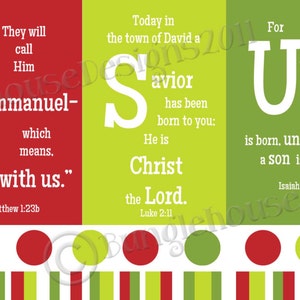 Instant Download Christmas Card DIY PRINTABLE JESUS Scripture Christmas Card Christian, Bible ...