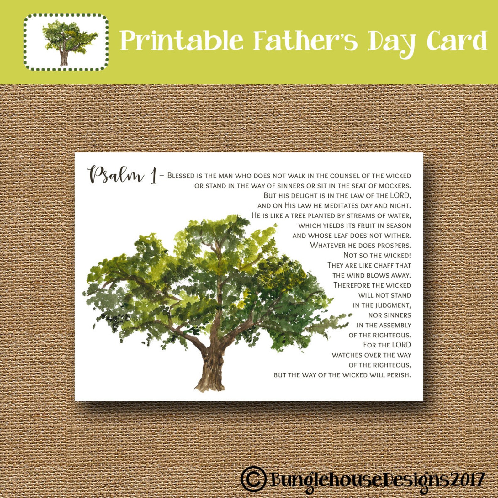 Christian Father's Day Card Religious Father's Day | Etsy