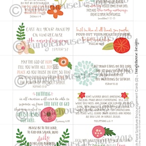 Bundle of Printable Scripture Encouragment Cards (set of 64) - Etsy