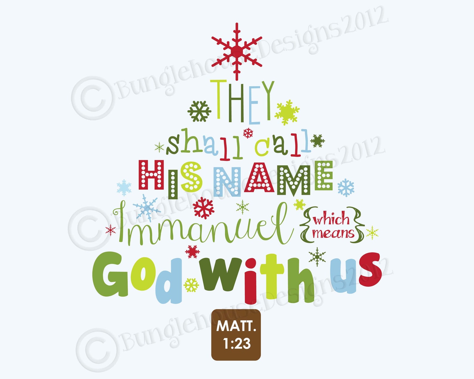 Printable Christmas Scripture Christmas Tree Typography - Etsy