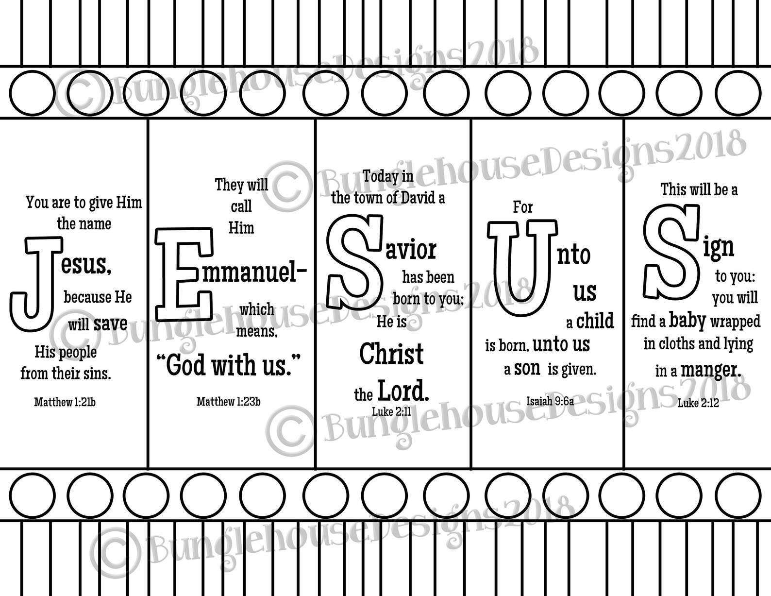 Printable Christmas Coloring Pages Jesus Joy Noel - Etsy