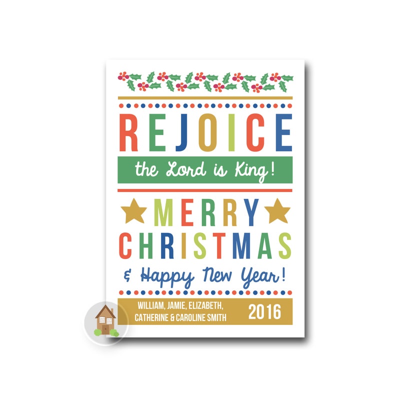 Rejoice Christmas Card 