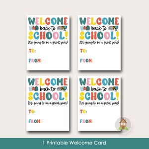 Cartão de boas-vindas para estudantes | Professor Bem vindo aos alunos | Cartão de boas-vindas da sala de aula | Escreva sua própria nota para sua turma | Impressão digital