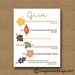 Give Thanks Printable Thanksgiving Wall Art 8x10 Scripture, Bible Verse ...